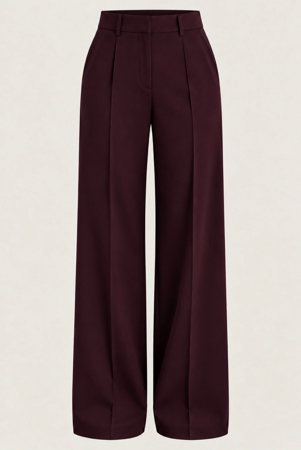 Camille Tailored Trousers Burgundy