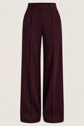 Camille Tailored Trousers Burgundy