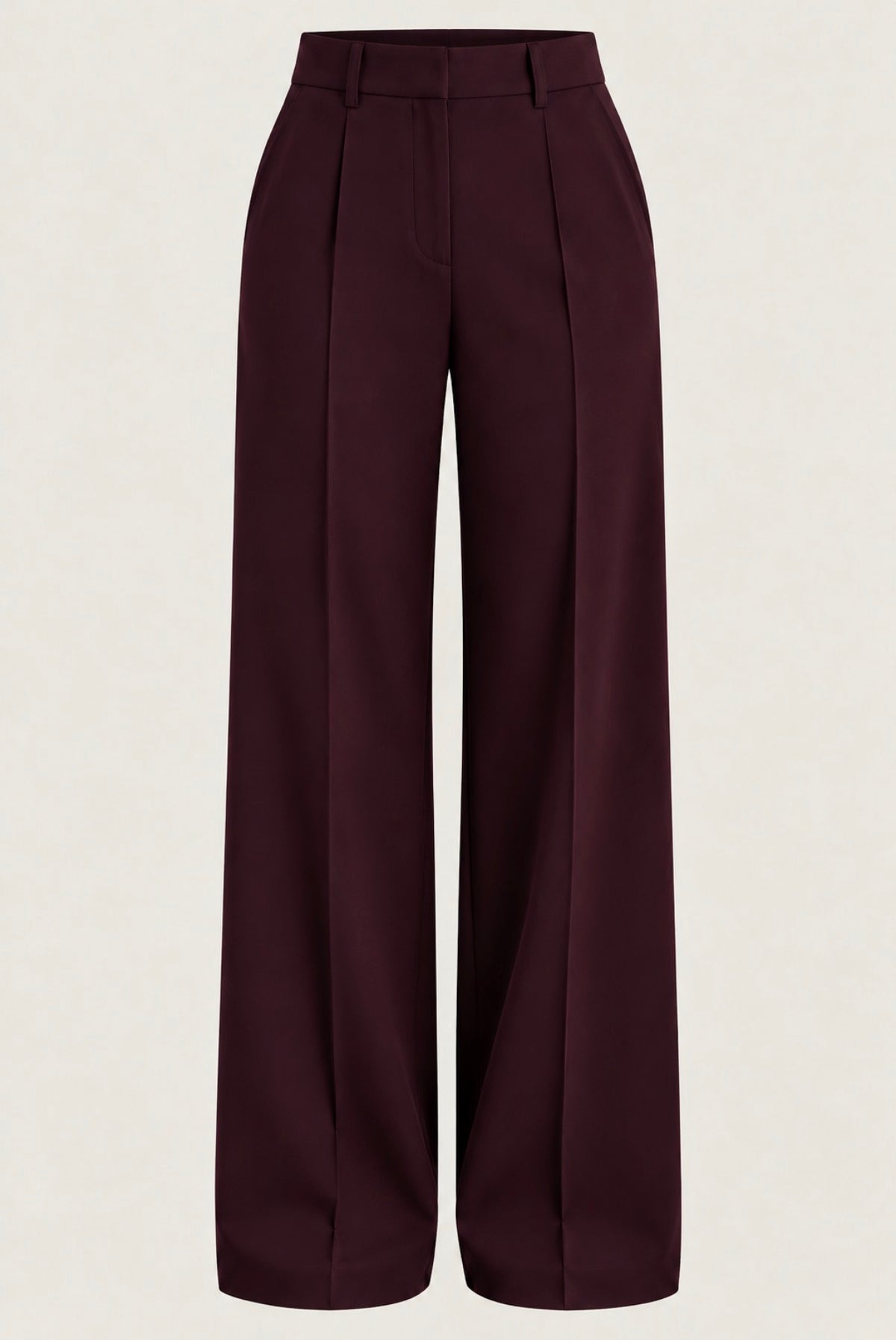 Camille Tailored Trousers Burgundy